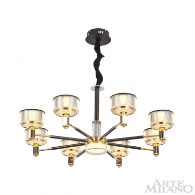 Люстру 276210/8 BK/GD ★ Arte Milano — купить в интернет магазине ЛЮСТРАВИК☀