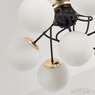 Люстру 276408/6+1 BK/GD ★ Arte Milano — купить в интернет магазине ЛЮСТРАВИК☀