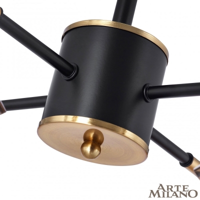 Люстру 276708/8 BK/GD ★ Arte Milano — купить в интернет магазине ЛЮСТРАВИК☀