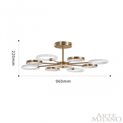 Люстру 277240/8 GD ★ Arte Milano — купить в интернет магазине ЛЮСТРАВИК☀