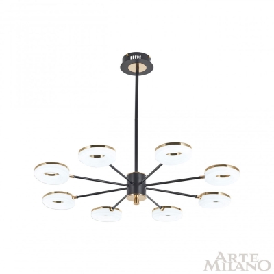 Люстру 277499/8 BK/GD ★ Arte Milano — купить в интернет магазине ЛЮСТРАВИК☀