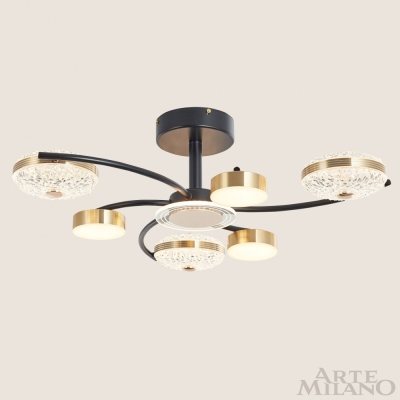 Люстру 279169/3+3 BK/GD ★ Arte Milano — купить в интернет магазине ЛЮСТРАВИК☀