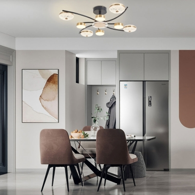 Люстру 279169/4+4 BK/GD ★ Arte Milano — купить в интернет магазине ЛЮСТРАВИК☀