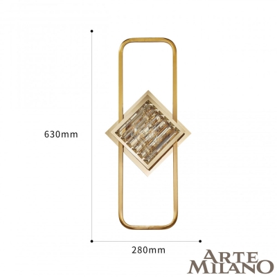 Бра 1852B.D280.H630.E14.2 G ★ Arte Milano — купить в интернет магазине ЛЮСТРАВИК☀