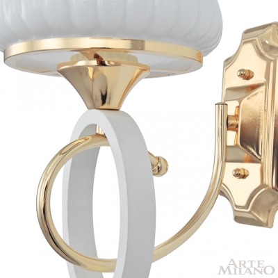 Бра 302387/1W Wh/Gd ★ Arte Milano — купить в интернет магазине ЛЮСТРАВИК☀