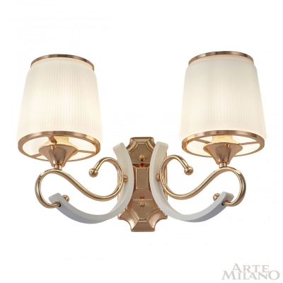 Бра 303857/2W Wh/Gd ★ Arte Milano — купить в интернет магазине ЛЮСТРАВИК☀