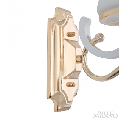 Бра 303987/1W Wh/Gd ★ Arte Milano — купить в интернет магазине ЛЮСТРАВИК☀