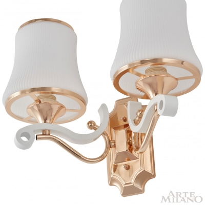 Бра 303987/2W Wh/Gd ★ Arte Milano — купить в интернет магазине ЛЮСТРАВИК☀