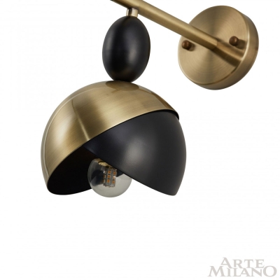 Бра 271307/1B BK/GD ★ Arte Milano — купить в интернет магазине ЛЮСТРАВИК☀