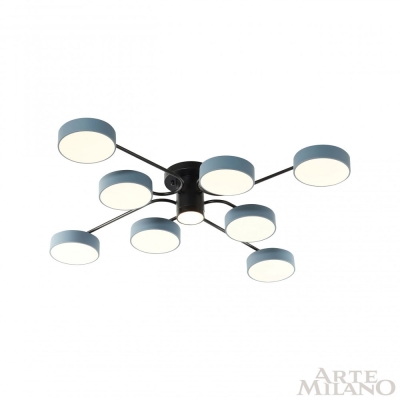Светильник 253039/8+1 Bk/Gr ★ Arte Milano — купить в интернет магазине ЛЮСТРАВИК☀