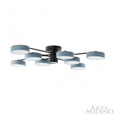 Светильник 253039/8+1 Bk/Gr ★ Arte Milano — купить в интернет магазине ЛЮСТРАВИК☀