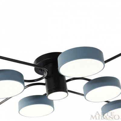 Светильник 253039/8+1 Bk/Gr ★ Arte Milano — купить в интернет магазине ЛЮСТРАВИК☀