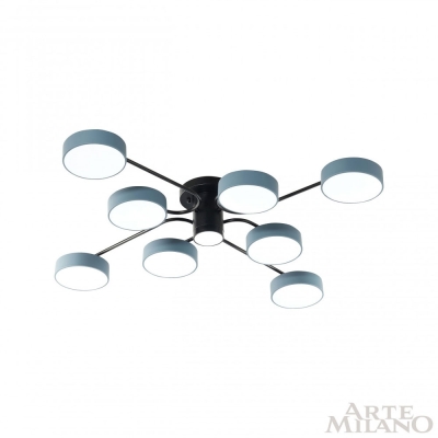 Светильник 253039/8+1 Bk/Gr ★ Arte Milano — купить в интернет магазине ЛЮСТРАВИК☀