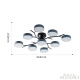 Светильник 256606/8+1 Bk/Gr ★ Arte Milano — купить в интернет магазине ЛЮСТРАВИК☀