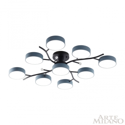 Светильник 256606/8+1 Bk/Gr ★ Arte Milano — купить в интернет магазине ЛЮСТРАВИК☀