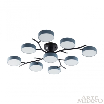 Светильник 256606/8+1 Bk/Gr ★ Arte Milano — купить в интернет магазине ЛЮСТРАВИК☀