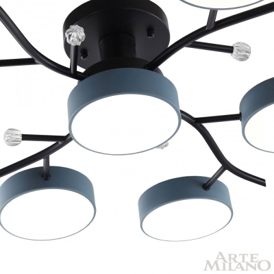 Светильник 256606/8+1 Bk/Gr ★ Arte Milano — купить в интернет магазине ЛЮСТРАВИК☀