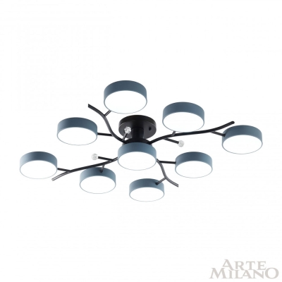 Светильник 256606/8+1 Bk/Gr ★ Arte Milano — купить в интернет магазине ЛЮСТРАВИК☀