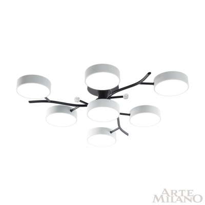 Cветильник 256606/6+1 Bk/Wh ★ Arte Milano — купить в интернет магазине ЛЮСТРАВИК☀