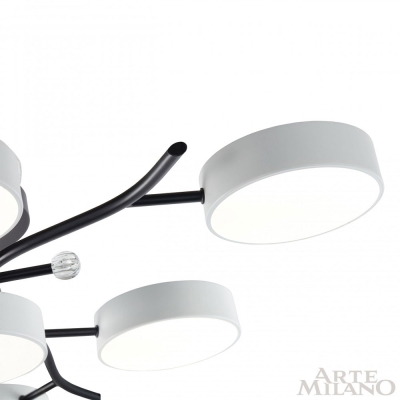 Cветильник 256606/6+1 Bk/Wh ★ Arte Milano — купить в интернет магазине ЛЮСТРАВИК☀