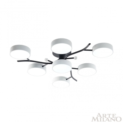 Cветильник 256606/6+1 Bk/Wh ★ Arte Milano — купить в интернет магазине ЛЮСТРАВИК☀