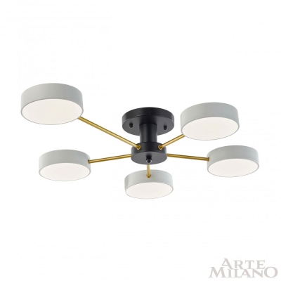 Светильник 252006/5 Bk/Wh ★ Arte Milano — купить в интернет магазине ЛЮСТРАВИК☀