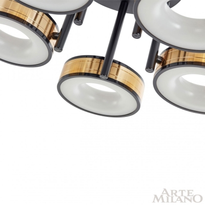 Светильник 271040/5R BK/GD ★ Arte Milano — купить в интернет магазине ЛЮСТРАВИК☀