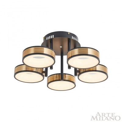Светильник 271040/5R BK/GD ★ Arte Milano — купить в интернет магазине ЛЮСТРАВИК☀