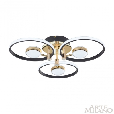 Светильник 276140/3+3 BK/GD ★ Arte Milano — купить в интернет магазине ЛЮСТРАВИК☀