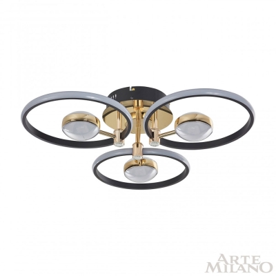 Светильник 276140/3+3 BK/GD ★ Arte Milano — купить в интернет магазине ЛЮСТРАВИК☀