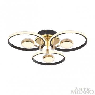 Светильник 276140/3+3 BK/GD ★ Arte Milano — купить в интернет магазине ЛЮСТРАВИК☀