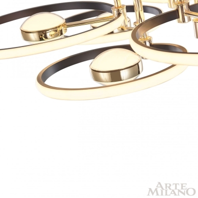 Светильник 276140/6+6 BK/GD ★ Arte Milano — купить в интернет магазине ЛЮСТРАВИК☀