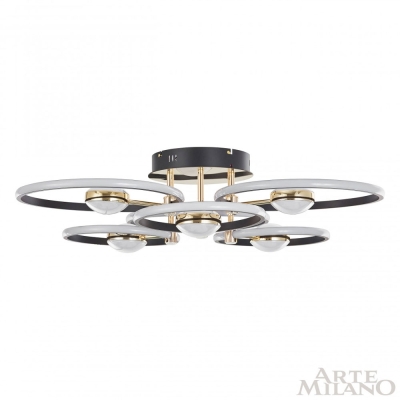 Светильник 276140/6+6 BK/GD ★ Arte Milano — купить в интернет магазине ЛЮСТРАВИК☀