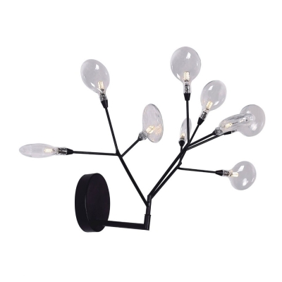Бра EVITA AP9 BLACK/TRANSPARENT ★Crystal Lux, Черный► — Купить▼