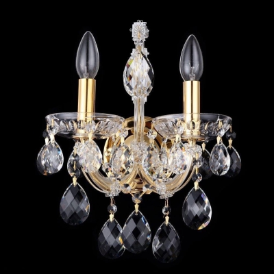 Бра Isabel AP2 Gold/Transparent ★Crystal Lux, Золото► — Купить▼