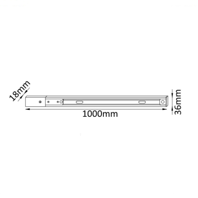 Шинопровод CLT 0.11 01 L1000 WH ★Crystal Lux, Белый► — Купить▼