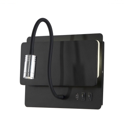 Бра CLT 226W250USB BL ★Crystal Lux, Черный► — Купить▼