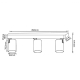 Спот CLT 017CW3 L450 BL ★Crystal Lux, Черный► — Купить▼