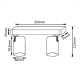 Спот CLT 017CW2 L250 WH ★Crystal Lux, Белый► — Купить▼