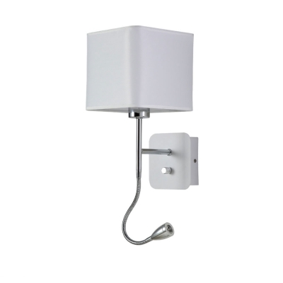 Бра PACO AP2 CHROME/WHITE ★Crystal Lux, Белый► — Купить▼