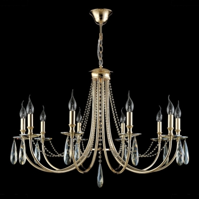 Люстра VICTORIA SP10 GOLD/AMBER ★Crystal Lux, Золото► — Купить▼