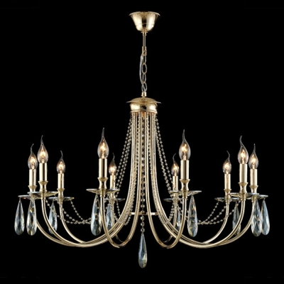 Люстра VICTORIA SP10 GOLD/AMBER ★Crystal Lux, Золото► — Купить▼