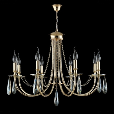 Люстра VICTORIA SP8 GOLD/AMBER ★Crystal Lux, Золото► — Купить▼