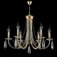 Люстра VICTORIA SP6 GOLD/AMBER ★Crystal Lux, Золото► — Купить▼