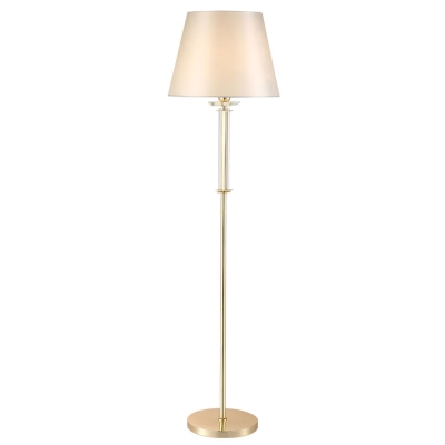 Торшер NICOLAS PT1 GOLD/WHITE ★Crystal Lux, Золото► — Купить▼