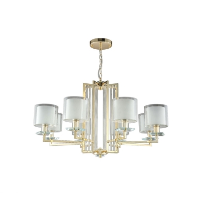 Люстра NICOLAS SP-PL8 GOLD/WHITE ★Crystal Lux, Золото► — Купить▼