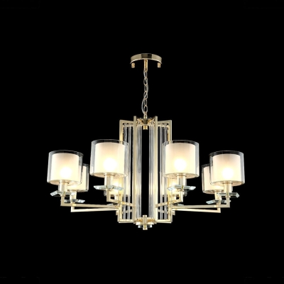 Люстра NICOLAS SP-PL8 GOLD/WHITE ★Crystal Lux, Золото► — Купить▼