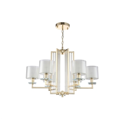 Люстра NICOLAS SP-PL6 GOLD/WHITE ★Crystal Lux, Золото► — Купить▼