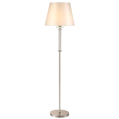 Торшер NICOLAS PT1 NICKEL/WHITE ★Crystal Lux, Никель► — Купить▼