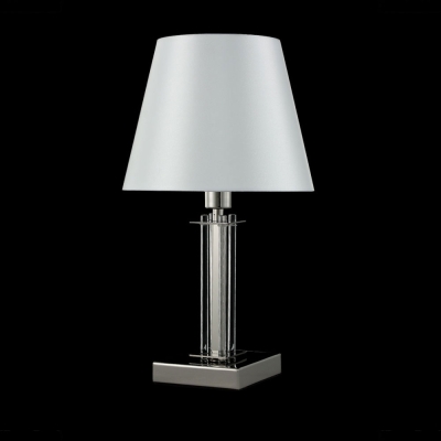 Настольная лампа NICOLAS LG1 NICKEL/WHITE ★Crystal Lux, Никель► — Купить▼